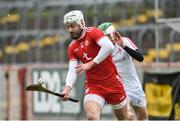 3 February 2019; Mike Lyons of Louth in action against Damien Casey of Tyrone during the Allianz Hurling League Division 3A Round 2 match between Tyrone and Louth at Healy Park in Omagh, Tyrone. Photo by Oliver McVeigh/Sportsfile