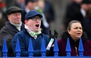 3 February 2019; Racegoers during the Irish Stallion Farms EBF Paddy Mullins Mares Handicap Hurdle on Day Two of the Dublin Racing Festival at Leopardstown Racecourse in Dublin. Photo by Ramsey Cardy/Sportsfile
