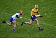 3 February 2019; Padraig Kelly of Roscommon in action against Conor McKenna of Monaghan during the Allianz Hurling League Division 3A Round 2 match between Roscommon and Monaghan at Dr Hyde Park in Roscommon. Photo by Piaras Ó Mídheach/Sportsfile