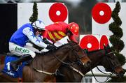 3 February 2019; Klassical Dream, with Ruby Walsh up, beats second placed Aramon, with Paul Townend up, to the finish post to win the Chanelle Pharma Novice Hurdle during Day Two of the Dublin Racing Festival at Leopardstown Racecourse in Dublin. Photo by Ramsey Cardy/Sportsfile