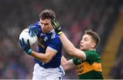 3 February 2019; Conor Madden of Cavan in action against Peter Crowley of Kerry during the Allianz Football League Division 1 Round 2 match between Cavan and Kerry at Kingspan Breffni in Cavan. Photo by Stephen McCarthy/Sportsfile