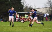 3 February 2019; Rachel Kearns of Mayo shoots to score their side’s second goal despite the attentions of Emma Cronin, left, and Maria Curley of Tipperary during the Lidl Ladies Football National League Division 1 Round 1 match between Mayo and Tipperary at Swinford Amenity Park in Swinford, Co. Mayo. Photo by Sam Barnes/Sportsfile