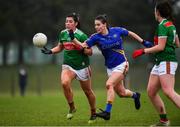 3 February 2019; Rachel Kearns of Mayo in action against Maria Curley of Tipperary during the Lidl Ladies Football National League Division 1 Round 1 match between Mayo and Tipperary at Swinford Amenity Park in Swinford, Co. Mayo. Photo by Sam Barnes/Sportsfile