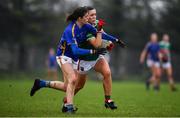 3 February 2019; Dayna Finn of Mayo in action against Anna Rose Kennedy of Tipperary during the Lidl Ladies Football National League Division 1 Round 1 match between Mayo and Tipperary at Swinford Amenity Park in Swinford, Co. Mayo. Photo by Sam Barnes/Sportsfile