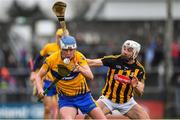 3 February 2019; Diarmuid Ryan of Clare in action against Conor Fogarty of Kilkenny during the Allianz Hurling League Division 1A Round 2 match between Clare and Kilkenny at Cusack Park in Ennis, Co. Clare. Photo by Brendan Moran/Sportsfile