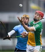 3 February 2019; Niall Houlihan of Offaly in action against Eamon Dillon of Dublin during the Allianz Hurling League Division 1B Round 2 match between Offaly and Dublin at Bord Na Mona O'Connor Park in Tullamore, Co. Offaly. Photo by David Fitzgerald/Sportsfile
