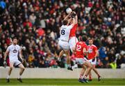 3 February 2019; Rúairí Deane of Cork in action against Kevin Feely of Kildare during the Allianz Football League Division 2 Round 2 match between Cork and Kildare at Páirc Uí Chaoimh in Cork. Photo by Eóin Noonan/Sportsfile