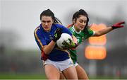 3 February 2019; Ava Fennessy of Tipperary in action against Ella Brennan of Mayo during the Lidl Ladies Football National League Division 1 Round 1 match between Mayo and Tipperary at Swinford Amenity Park in Swinford, Co. Mayo. Photo by Sam Barnes/Sportsfile