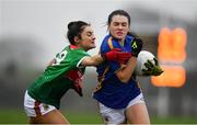 3 February 2019; Ava Fennessy of Tipperary in action against Ella Brennan of Mayo during the Lidl Ladies Football National League Division 1 Round 1 match between Mayo and Tipperary at Swinford Amenity Park in Swinford, Co. Mayo. Photo by Sam Barnes/Sportsfile