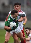 3 February 2019; Andy Moran of Mayo in action against Michael McKernan of Tyrone during the Allianz Football League Division 1 Round 2 match between Tyrone and Mayo at Healy Park in Omagh, Tyrone. Photo by Oliver McVeigh/Sportsfile