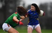 3 February 2019; Roisin Howard in action against Dayna Finn of Mayo during the Lidl Ladies Football National League Division 1 Round 1 match between Mayo and Tipperary at Swinford Amenity Park in Swinford, Co. Mayo. Photo by Sam Barnes/Sportsfile