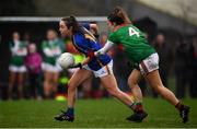 3 February 2019; Caoimhe Condon of Tipperary in action against Danielle Caldwell of Mayo during the Lidl Ladies Football National League Division 1 Round 1 match between Mayo and Tipperary at Swinford Amenity Park in Swinford, Co. Mayo. Photo by Sam Barnes/Sportsfile