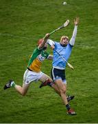 3 February 2019; Eamon Dillon of Dublin in action against Niall Houlihan of Offaly during the Allianz Hurling League Division 1B Round 2 match between Offaly and Dublin at Bord Na Mona O'Connor Park in Tullamore, Co. Offaly. Photo by David Fitzgerald/Sportsfile