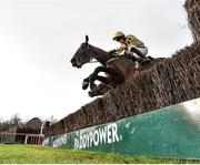 3 February 2019; Bellshill, with Ruby Walsh up, jumps the last during the first circuit on their way to winning the Unibet Irish Gold Cup during Day Two of the Dublin Racing Festival at Leopardstown Racecourse in Dublin. Photo by Seb Daly/Sportsfile