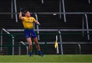 3 February 2019; Conor Cox of Roscommon celebrates scoring a late point from a free to take the lead during the Allianz Football League Division 1 Round 2 match between Roscommon and Monaghan at Dr Hyde Park in Roscommon. Photo by Piaras Ó Mídheach/Sportsfile