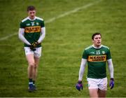 3 February 2019; David Moran, right, and Tommy Walsh of Kerry following the Allianz Football League Division 1 Round 2 match between Cavan and Kerry at Kingspan Breffni in Cavan. Photo by Stephen McCarthy/Sportsfile