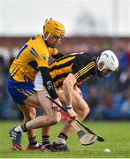 3 February 2019; Conor Fogarty of Kilkenny in action against Colm Galvin of Clare during the Allianz Hurling League Division 1A Round 2 match between Clare and Kilkenny at Cusack Park in Ennis, Co. Clare. Photo by Brendan Moran/Sportsfile