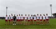 3 February 2019; The Tyrone team stand for the anthem before the Allianz Football League Division 1 Round 2 match between Tyrone and Mayo at Healy Park in Omagh, Tyrone. Photo by Oliver McVeigh/Sportsfile