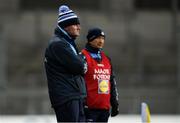 2 February 2019; Dublin manager Mick Bohan, left, with coach Ken Robinson during the Lidl Ladies NFL Division 1 Round 1 match between Dublin and Donegal at Croke Park in Dublin. Photo by Piaras Ó Mídheach/Sportsfile