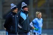 2 February 2019; Dublin manager Mick Bohan, right, and coach Paul Casey before the Lidl Ladies NFL Division 1 Round 1 match between Dublin and Donegal at Croke Park in Dublin. Photo by Piaras Ó Mídheach/Sportsfile