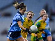2 February 2019; Kate Sullivan of Dublin in action against Niamh Carr of Donegal during the Lidl Ladies NFL Division 1 Round 1 match between Dublin and Donegal at Croke Park in Dublin. Photo by Piaras Ó Mídheach/Sportsfile