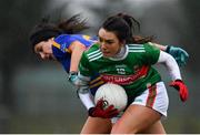3 February 2019; Niamh Kelly of Mayo in action against Roisin Daly of Tipperary during the Lidl Ladies Football National League Division 1 Round 1 match between Mayo and Tipperary at Swinford Amenity Park in Swinford, Co. Mayo. Photo by Sam Barnes/Sportsfile