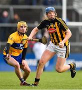 3 February 2019; John Donnelly of Kilkenny in action against Colm Galvin of Clare during the Allianz Hurling League Division 1A Round 2 match between Clare and Kilkenny at Cusack Park in Ennis, Co. Clare. Photo by Brendan Moran/Sportsfile