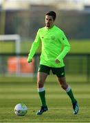 4 February 2019; Zach Elbouzedi during a Republic of Ireland U21 training session at the FAI National Training Centre in Abbotstown, Dublin. Photo by Seb Daly/Sportsfile
