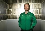 4 February 2019; Emma Hooban poses for a portrait ahead of an Ireland Women's Rugby press conference at the Sandymount Hotel in Dublin. Photo by Ramsey Cardy/Sportsfile