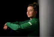 4 February 2019; Emma Hooban poses for a portrait ahead of an Ireland Women's Rugby press conference at the Sandymount Hotel in Dublin. Photo by Ramsey Cardy/Sportsfile