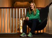 4 February 2019; Alison Miller poses for a portrait ahead of an Ireland Women's Rugby press conference at the Sandymount Hotel in Dublin. Photo by Ramsey Cardy/Sportsfile