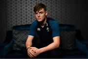 4 February 2019; Jake Flannery poses for a portrait ahead of an Ireland Under 20 Rugby press conference at the Sandymount Hotel in Dublin. Photo by Ramsey Cardy/Sportsfile