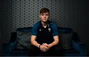 4 February 2019; Jake Flannery poses for a portrait ahead of an Ireland Under 20 Rugby press conference at the Sandymount Hotel in Dublin. Photo by Ramsey Cardy/Sportsfile