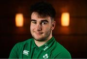 4 February 2019; John Hodnett poses for a portrait ahead of an Ireland Under 20 Rugby press conference at the Sandymount Hotel in Dublin. Photo by Ramsey Cardy/Sportsfile