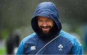 5 February 2019; Defence coach Andy Farrell arrives for Ireland Rugby squad training at Carton House in Maynooth, Co. Kildare. Photo by Ramsey Cardy/Sportsfile