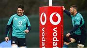5 February 2019; Billy Holland, left, and Sean O’Brien during Ireland Rugby squad training at Carton House in Maynooth, Co. Kildare. Photo by Ramsey Cardy/Sportsfile