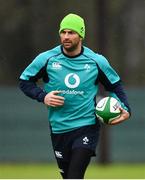 5 February 2019; Rob Kearney during Ireland Rugby squad training at Carton House in Maynooth, Co. Kildare. Photo by Ramsey Cardy/Sportsfile