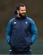 5 February 2019; Defence coach Andy Farrell during Ireland Rugby squad training at Carton House in Maynooth, Co. Kildare. Photo by Ramsey Cardy/Sportsfile