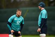 5 February 2019; Sean O’Brien, left, and Peter O’Mahony during Ireland Rugby squad training at Carton House in Maynooth, Co. Kildare. Photo by Ramsey Cardy/Sportsfile