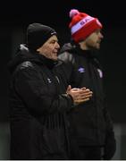 1 February 2019; St Patrick's Athletic manager Harry Kenny, left, and assistant manager Ger O'Brien during the pre-season friendly match between Shelbourne and St Patrick's Athletic at the AUL Complex in Clonshaugh, Dublin. Photo by Stephen McCarthy/Sportsfile