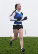 3 February 2019; Ciara Carr of Roscommon AC Co. Roscommon competing in the Girls U17 3000m during the Irish Life Health National Intermediate, Master, Juvenile B & Relays Cross Country at Dundalk IT in Dundalk, Co. Louth Photo by Harry Murphy/Sportsfile