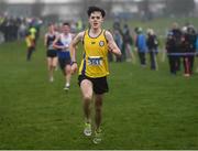 3 February 2019; Donncha Hughes of Blackrock AC Co. Louth, competing in the Boys U17 3000m during the Irish Life Health National Intermediate, Master, Juvenile B & Relays Cross Country at Dundalk IT in Dundalk, Co. Louth Photo by Harry Murphy/Sportsfile