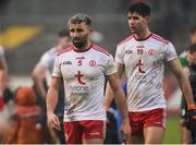 3 February 2019; Tiernan McCann and Conan Grugan of Tyrone after the Allianz Football League Division 1 Round 2 match between Tyrone and Mayo at Healy Park in Omagh, Tyrone. Photo by Oliver McVeigh/Sportsfile
