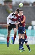 6 February 2019; Ethan Hurley of UCC in action against Sean McSweeney of UL during the RUSTLERS IUFU Collingwood Cup Final match between University of Limerick and University College Cork at Markets Field in Limerick. Photo by Matt Browne/Sportsfile