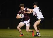 6 February 2019; Kevin McDonnell of NUI Galway in action against Lee Brennan of Ulster University during the Electric Ireland Sigerson Cup Quarter Final match between National University of Ireland, Galway, and Ulster University at the GAA Centre of Excellence in Abbotstown, Dublin. Photo by Harry Murphy/Sportsfile