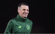 6 February 2019; Republic of Ireland U21's assistant coach Jim Crawford prior to the friendly match between Republic of Ireland U21's Homebased Players and Republic of Ireland Amateur at Home Farm FC in Whitehall, Dublin. Photo by Stephen McCarthy/Sportsfile