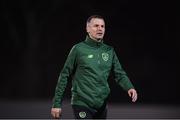 6 February 2019; Republic of Ireland U21's assistant coach Jim Crawford prior to the friendly match between Republic of Ireland U21's Homebased Players and Republic of Ireland Amateur at Home Farm FC in Whitehall, Dublin. Photo by Stephen McCarthy/Sportsfile