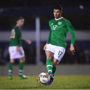 6 February 2019; Dan Mandriou of Republic of Ireland U21's during the friendly match between Republic of Ireland U21's Homebased Players and Republic of Ireland Amateur at Home Farm FC in Whitehall, Dublin. Photo by Stephen McCarthy/Sportsfile
