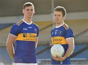 7 February 2019; Tipperary footballers Conor Sweeney and Brian Fox during an event organised by Tipperary GAA sponsor Teneo at Semple Stadium in Thurles, Co Tipperary. Photo by Matt Browne/Sportsfile