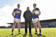 7 February 2019; Tipperary football manager Liam Kearns with players Conor Sweeney and Brian Fox during an event organised by Tipperary GAA sponsor Teneo at Semple Stadium in Thurles, Co Tipperary. Photo by Matt Browne/Sportsfile